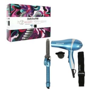 Kit Babyliss Pro Nano Titanium Holiday Box– Pinza Rizadora + Secadora De 2000 Vatios + Mat De Silicona