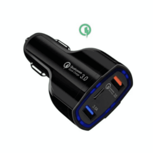 Cargador De Smartphone Para Carro Tipo C- Cargador Cigarrera Qualcom Para Carro