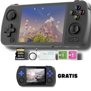 Consola Táctil Anbernic Rg405M En Aluminio, Android 12 Integrado 128G Tf Tarjeta 3172 Juegos, Pantalla Táctil Ips De 4 Pulgadas