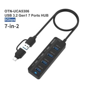Hub Multipuertos Onten 7 Puertos 3 Tipo C Y 4 Usb 3.2
