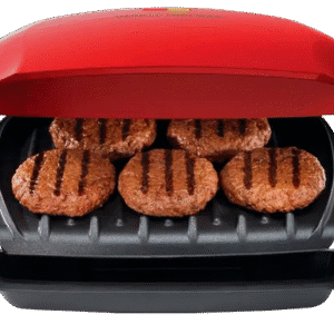 George Foreman Parrilla Tipo Grill 5 Porciones Roja Gr350Fr-La