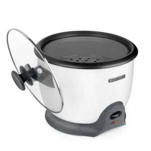 Black + Decker Olla Arrocera 20 Tz Cocidas Blanca Rc620W