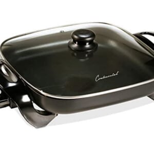 Sarten Electrico 12" Tapa Vidrio Continental Ce23741Cr