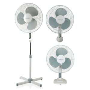 Ventilador Pie-Mesa-Pared 16" 3 Velocidades Premium Pfs169