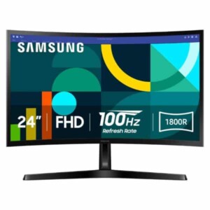 Monitor Samsung Essential S3 24" Curvo 1920 X 1080 100Hz Fhd Hdmi Y D-Sub Ls24D366Ganxza